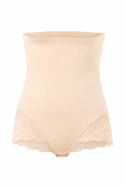 Maidenform Shapingtrusse Hi Waist Lace Brief Medium Shape - medium support