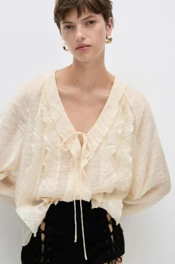 Mango Bluse Blouse Dunst
