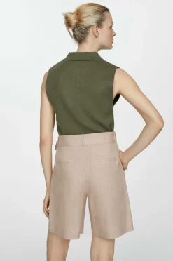 Mango Hørshorts Bermuda Shorts Tempoli