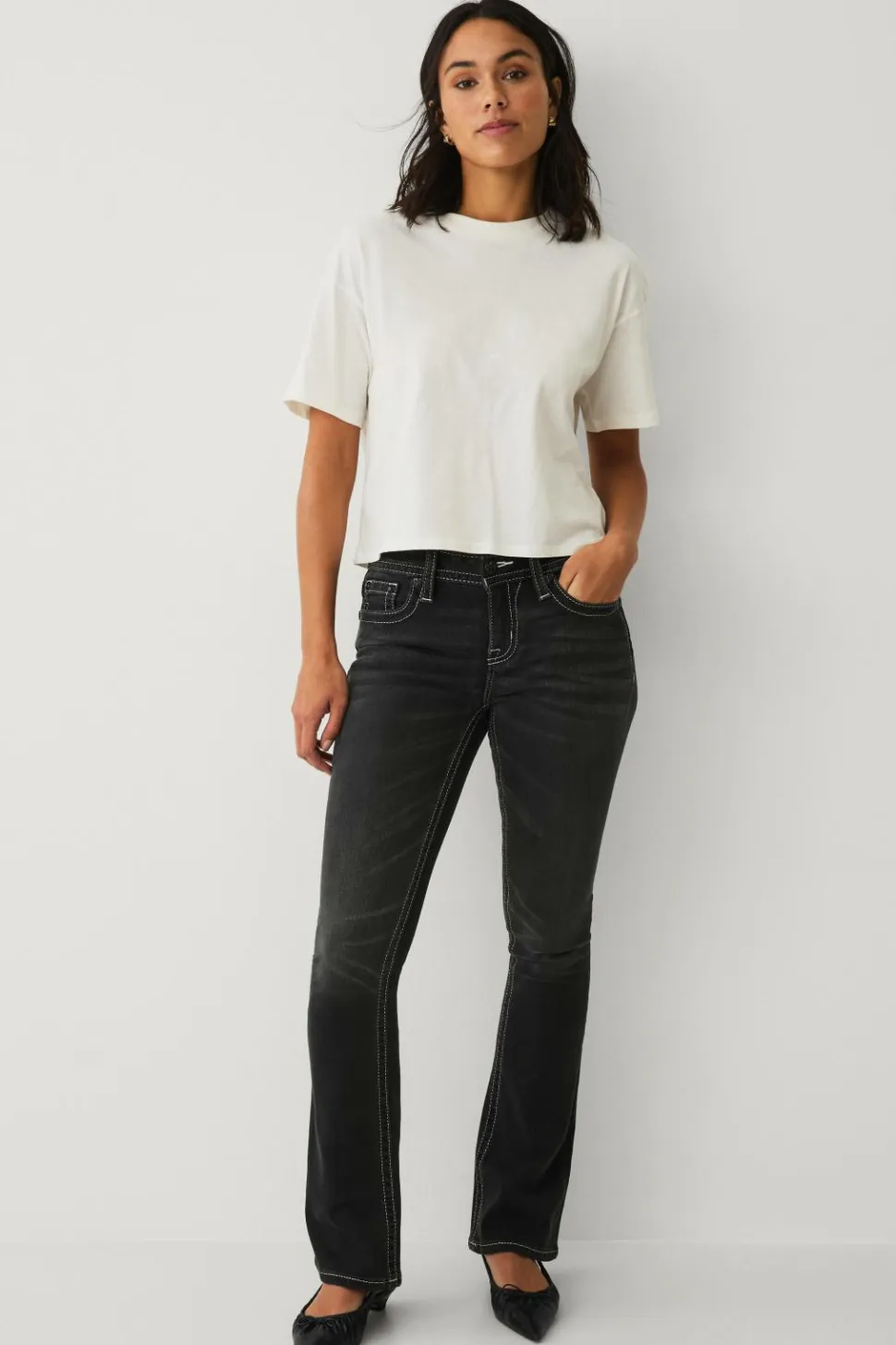Miss Me Jeans Ziven Wing Stitched Bootcut