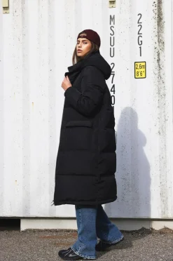 Noisy May Jakke nmCerise L/S Long Down Jacket Fwd