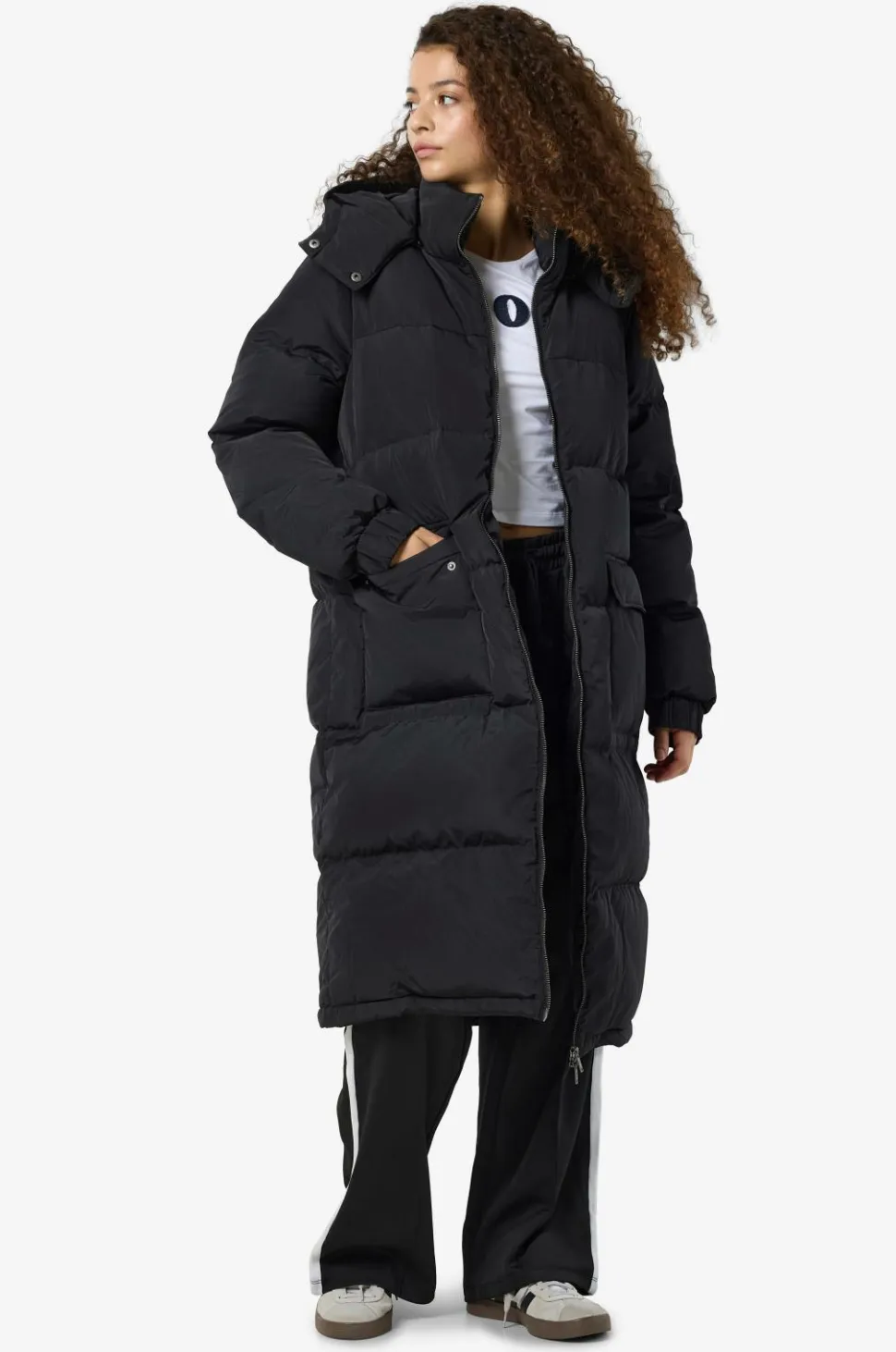 Noisy May Jakke nmCerise L/S Long Down Jacket Fwd