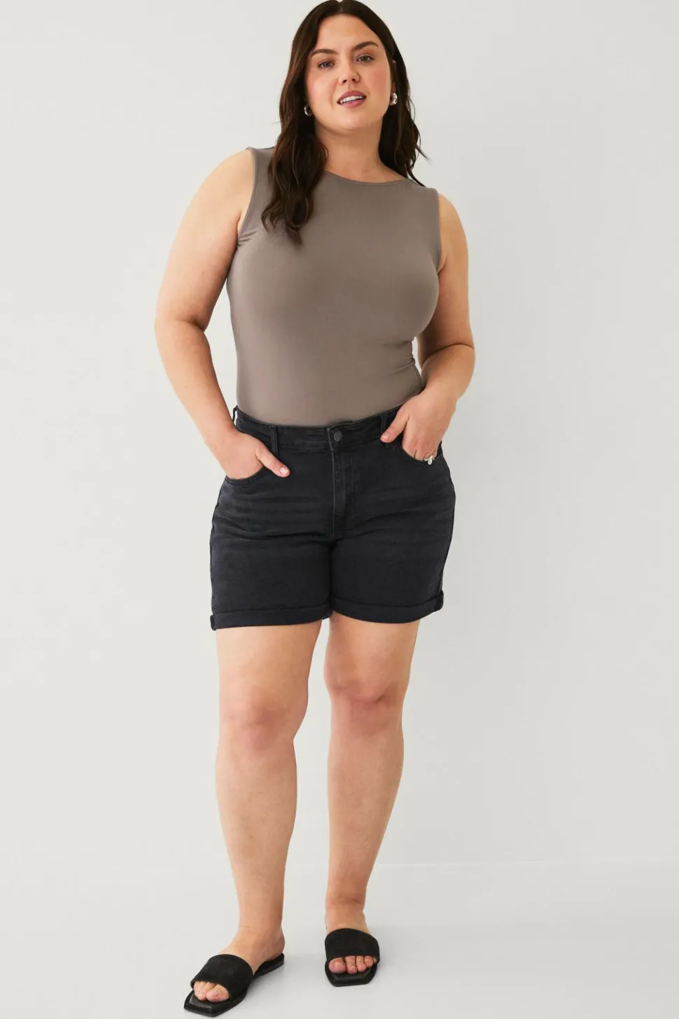 Noisy May Curve Denimshorts nmMoni HW Dnm Shorts AZ360BL Curve
