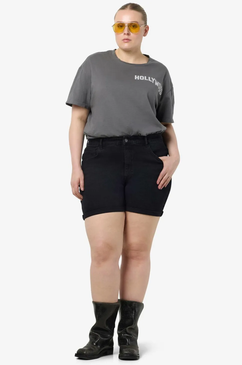 Noisy May Curve Denimshorts nmMoni HW Dnm Shorts AZ360BL Curve