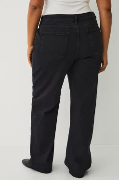 Noisy May Curve Jeans nmYolanda NW Wide Jns Blk Fwd Cur N