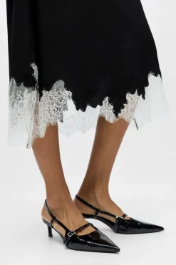 Object Nederdel objDalme MW Long Lace Skirt E AW FA
