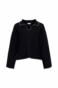 Object Trøje objReynard LS V-neck Stich Pullover