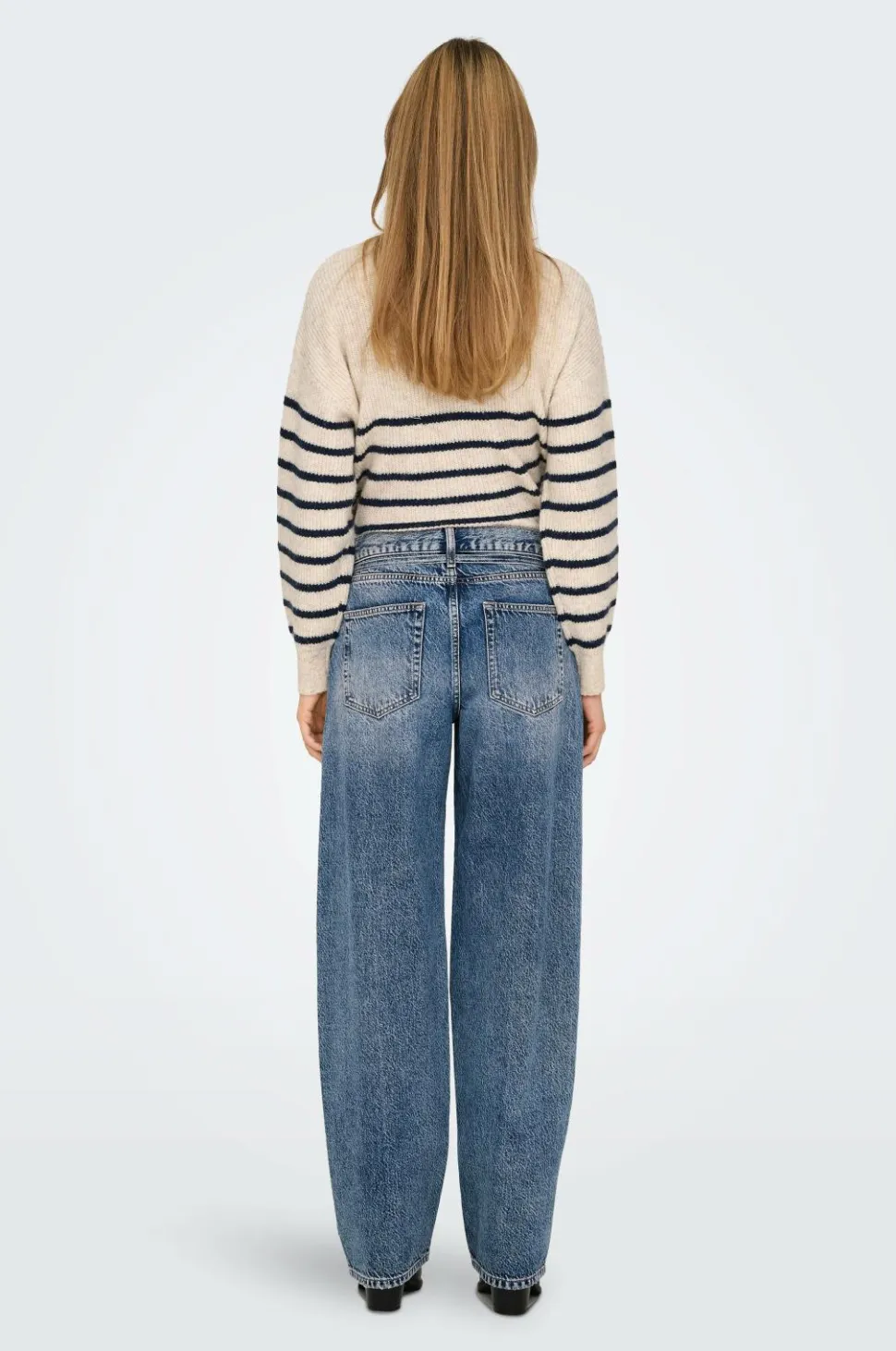 Only Jeans onlGianna MW Straight Dot450 Dnm NO
