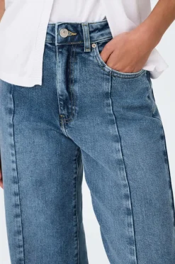 Only Jeans onlJuicy HW Pleat Wide Dnm Rea