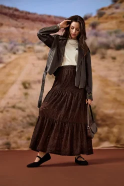 Only Maxi nederdel onlLuna Long Skirt Jrs