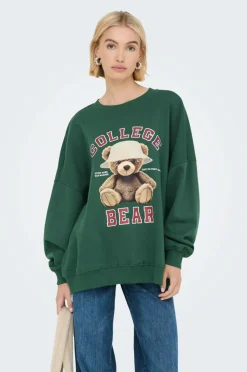 Only Sweatshirt onlBila L/s Bear O-neck