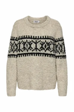 Only Trøje onlEsther LS JQ O-neck Knt