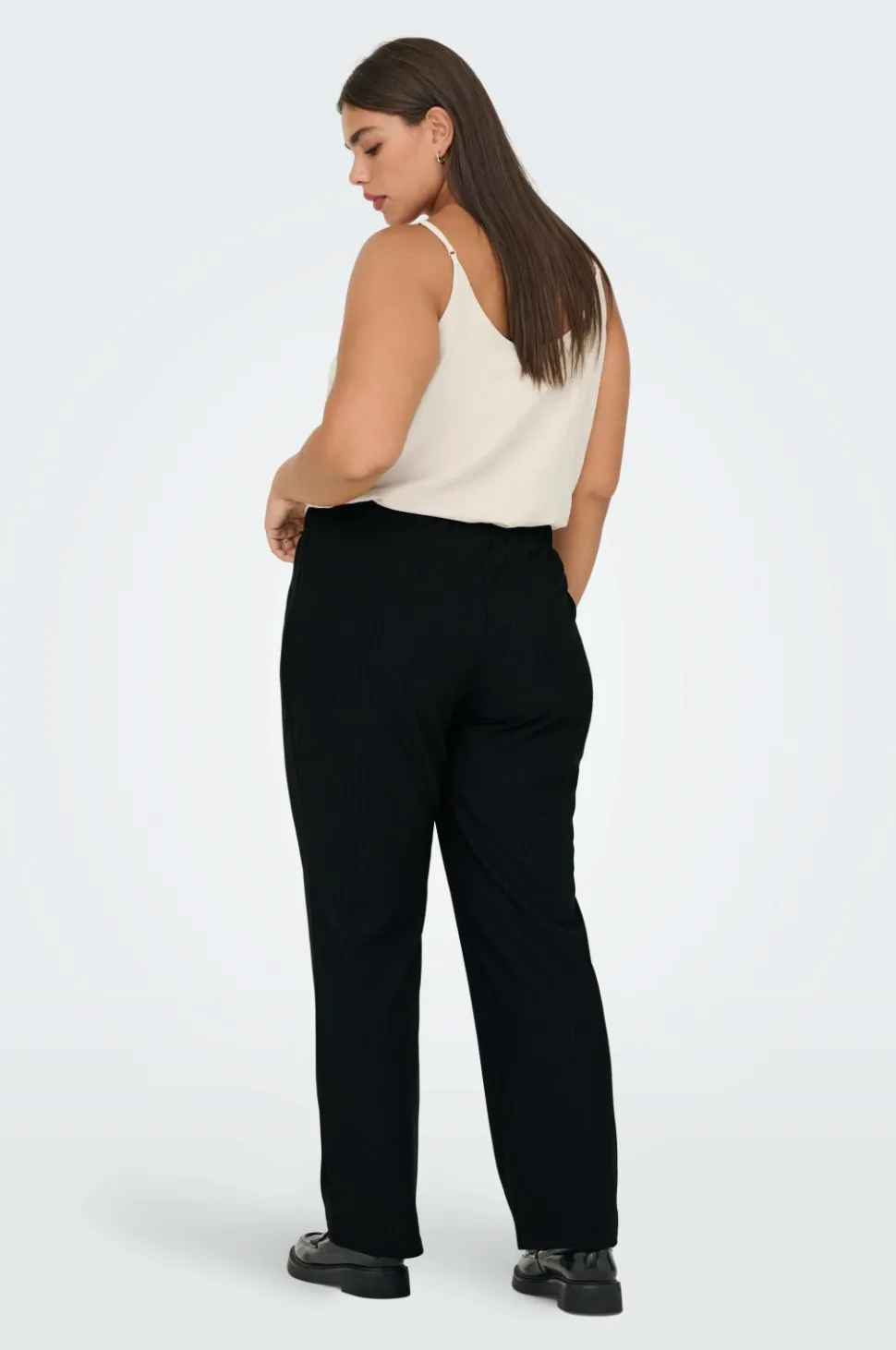 Only Carmakoma Bukser carLisa Shine Pinstripe Pant