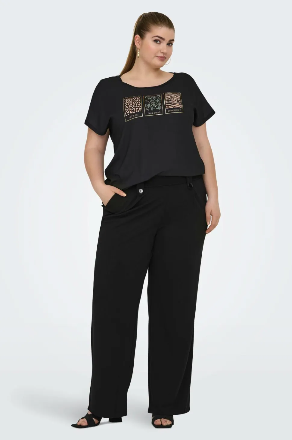 Only Carmakoma Bukser carSania Button Pant Jrs