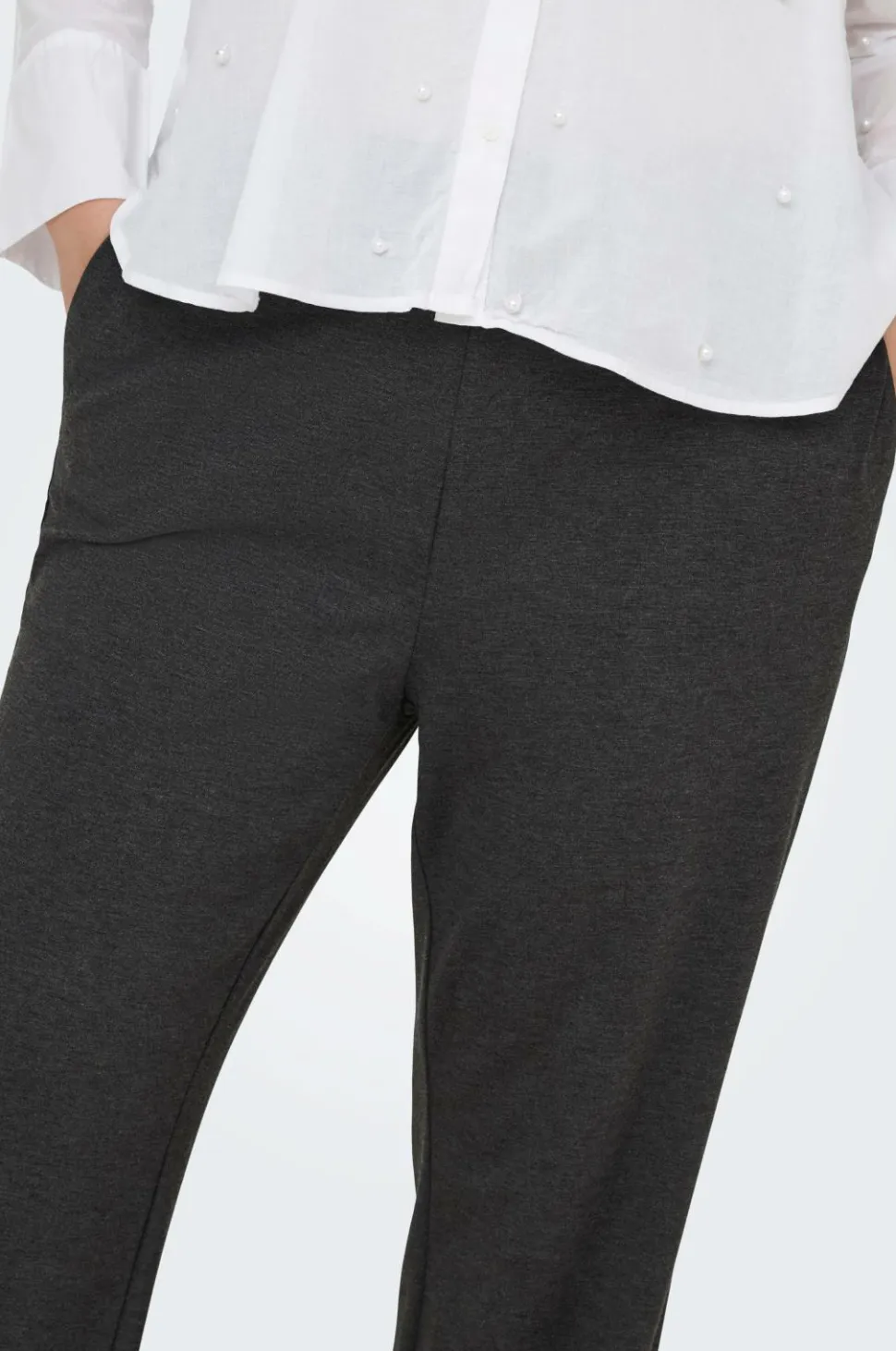 Only Carmakoma Bukser carGoldtrash Life MW Straight Pant