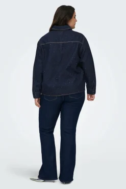 Only Carmakoma Cowboyskjorte carMaggie May LS RS Rinse