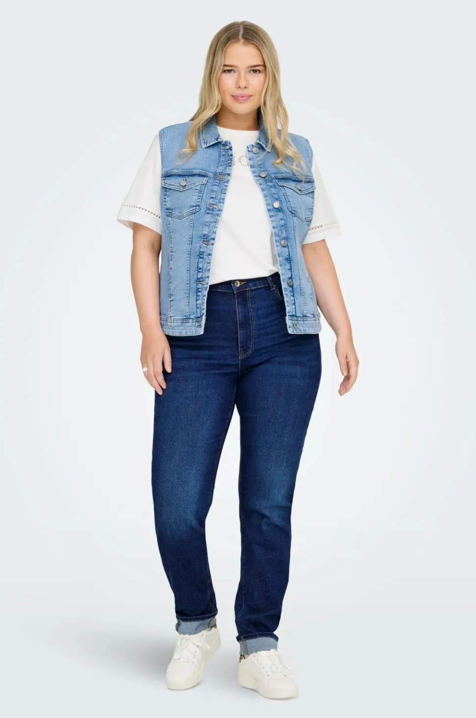 Only Carmakoma Denimvest carWespa West Dnm Pim619