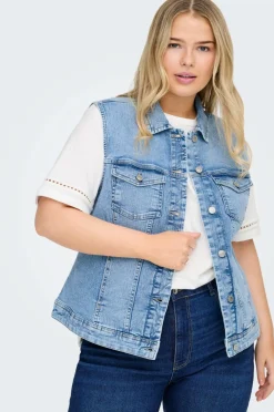 Only Carmakoma Denimvest carWespa West Dnm Pim619