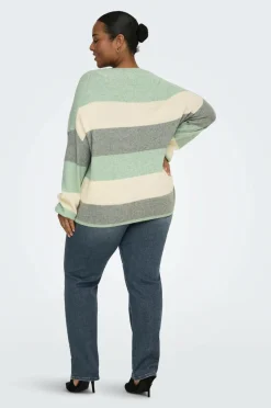 Only Carmakoma Pullover carAtia Life L/S Stripe Pullov Knt
