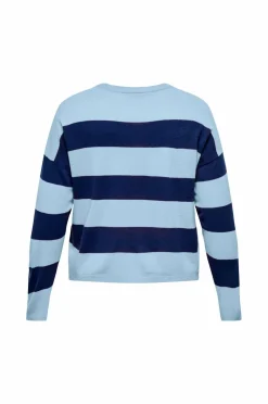 Only Carmakoma Pullover carDerry LS Stripe O-neck Knt