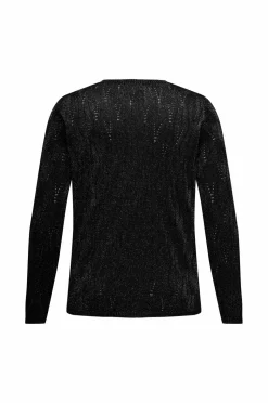 Only Carmakoma Top carMella LS Glitter V-neck Knt