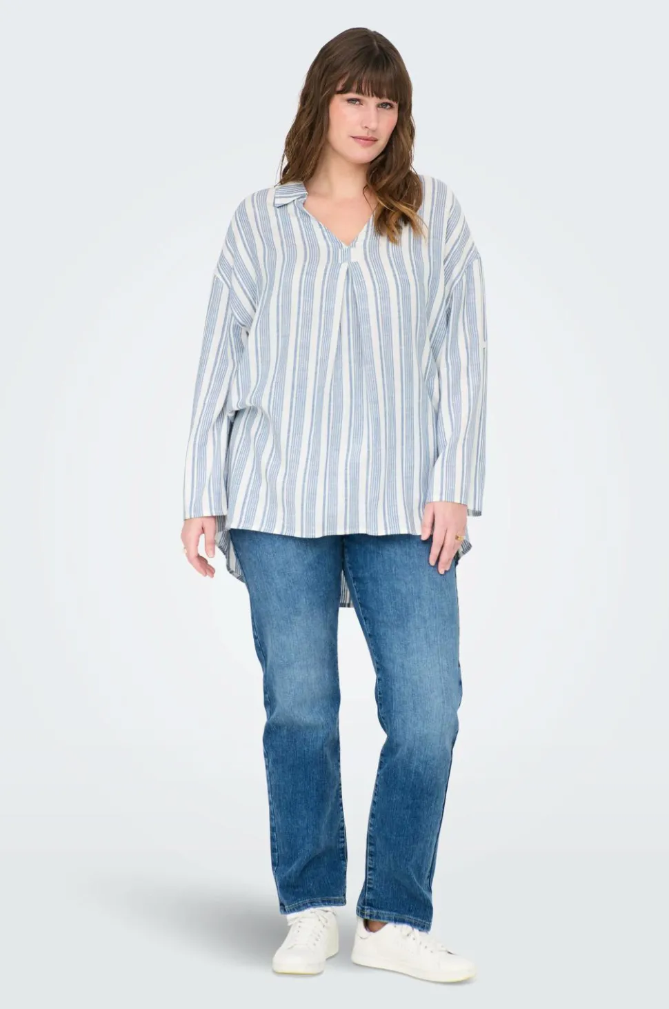 Only Carmakoma Tunika carCaro 3/4 Linen BL Tunic