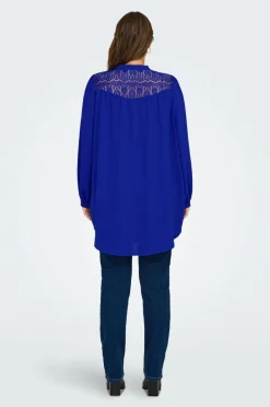 Only Carmakoma Tunika carMette Life L/S Mix Lace Long Top