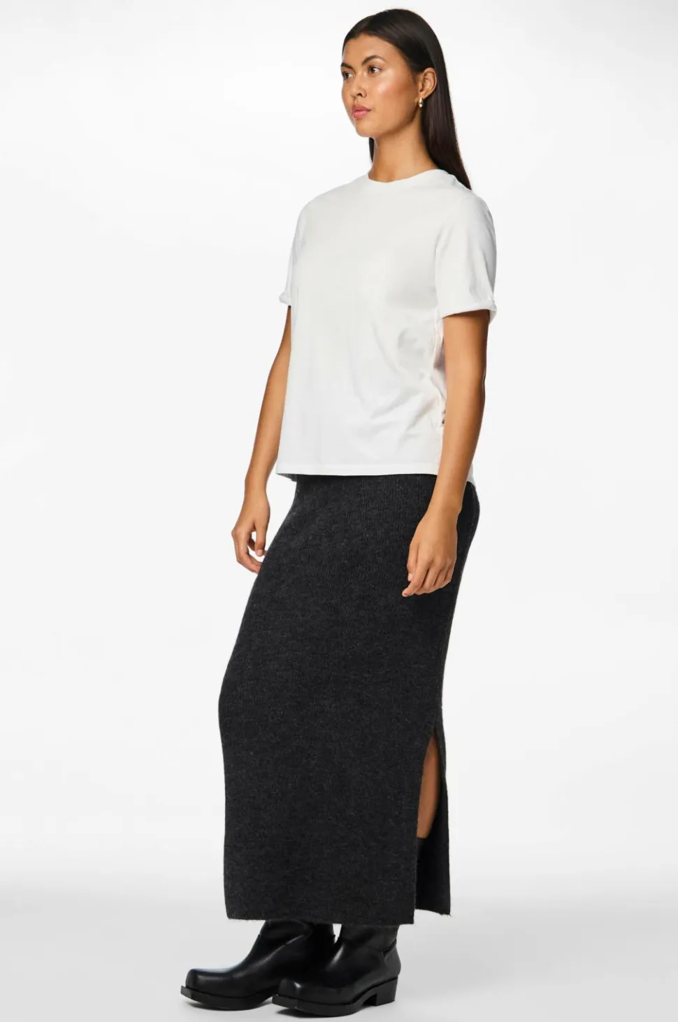 pieces Maxi nederdel pcNiko HW Knit Ankle Skirt BC