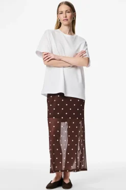 pieces Maxi nederdel pcDorthea HW Ankle Mesh