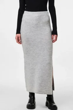 pieces Nederdel pcMikela MW Ankle Slit Knit Skirt M
