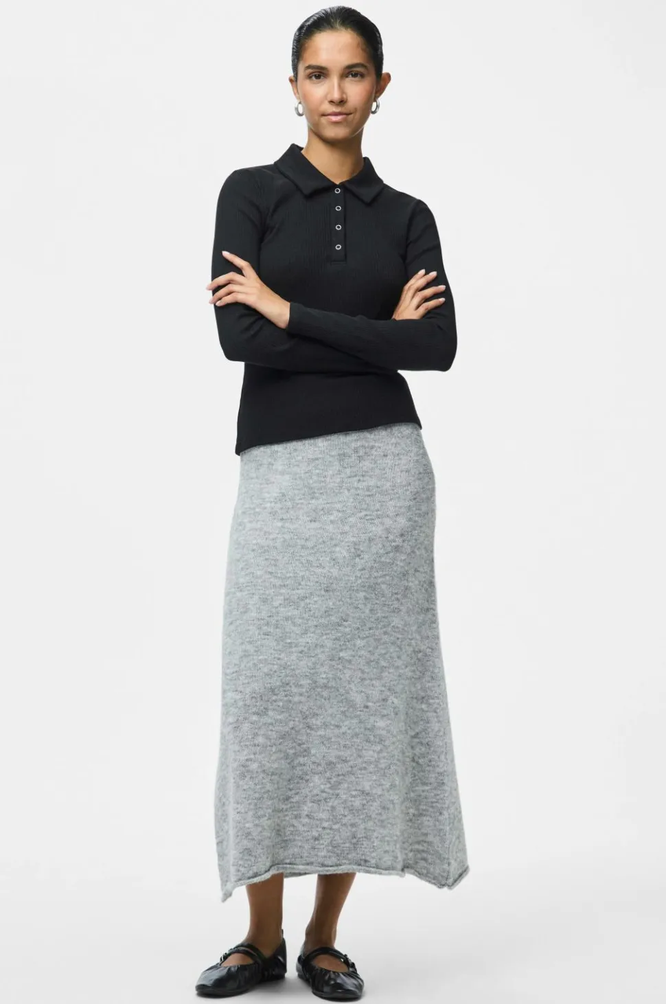 pieces Nederdel pcPam HW Ank Knit BC