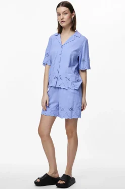 pieces Shorts pcAlmina MW Embroidery Shorts