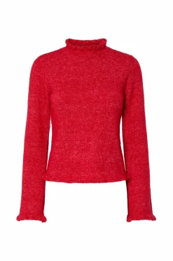 pieces Trøje pcJasmijn LS High Neck Knit