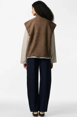 pieces Vest med bunke pcSadia Teddy Vest