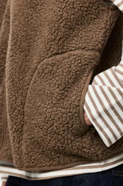 pieces Vest med bunke pcSadia Teddy Vest