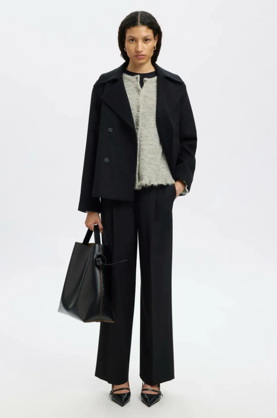 Selected FEMME Cardigan slfLulu Frill LS Knit