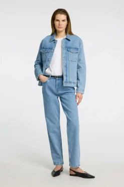 Selected FEMME Jeans slfAlice MW Straight Lig Blue Jeans