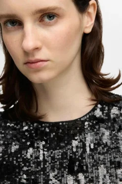 Selected FEMME Kjole slfAri-Colyn LS Short Sequins Dress