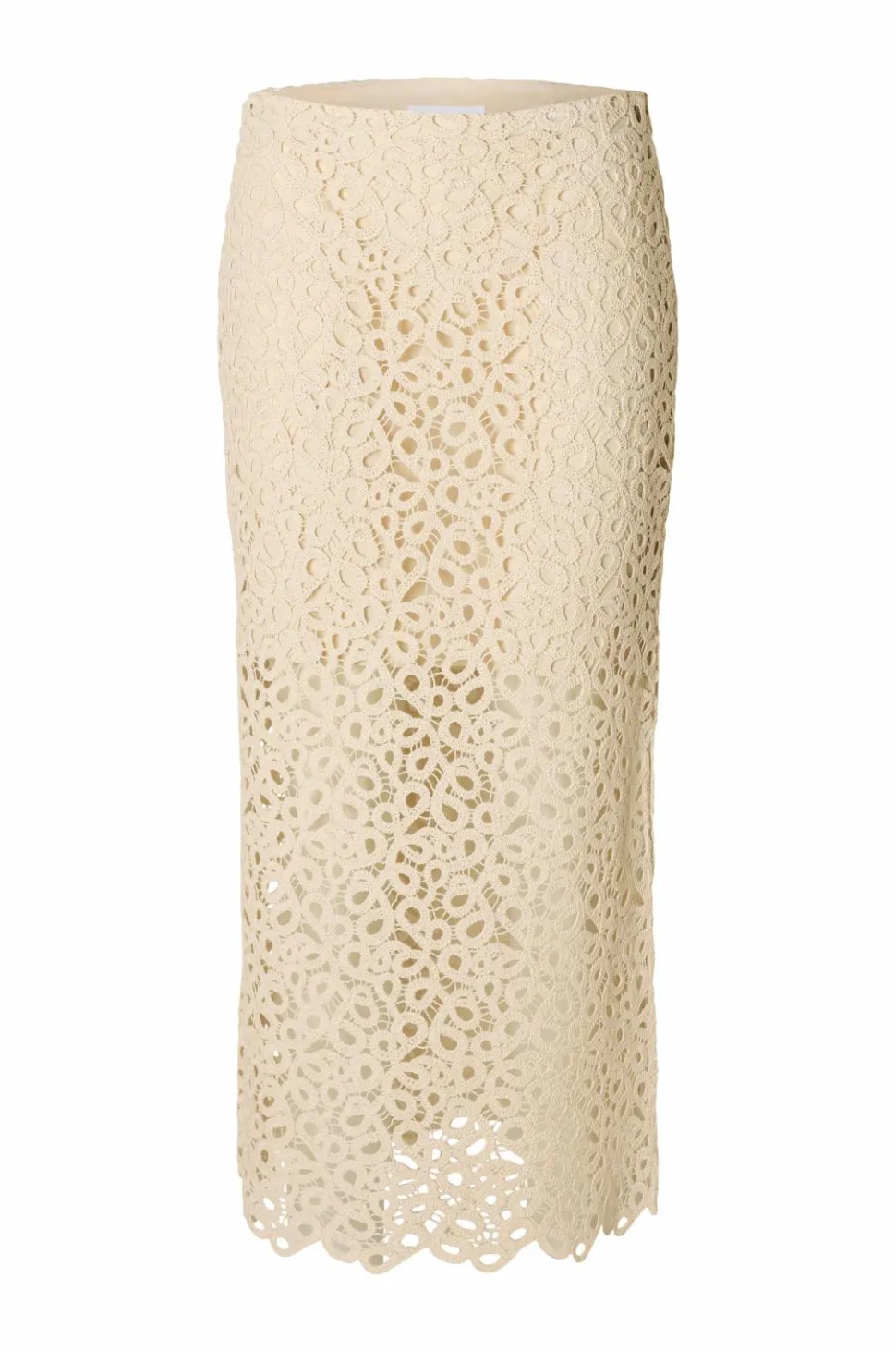 Selected FEMME Nederdel slfAlima HW Midi Crochet Skirt