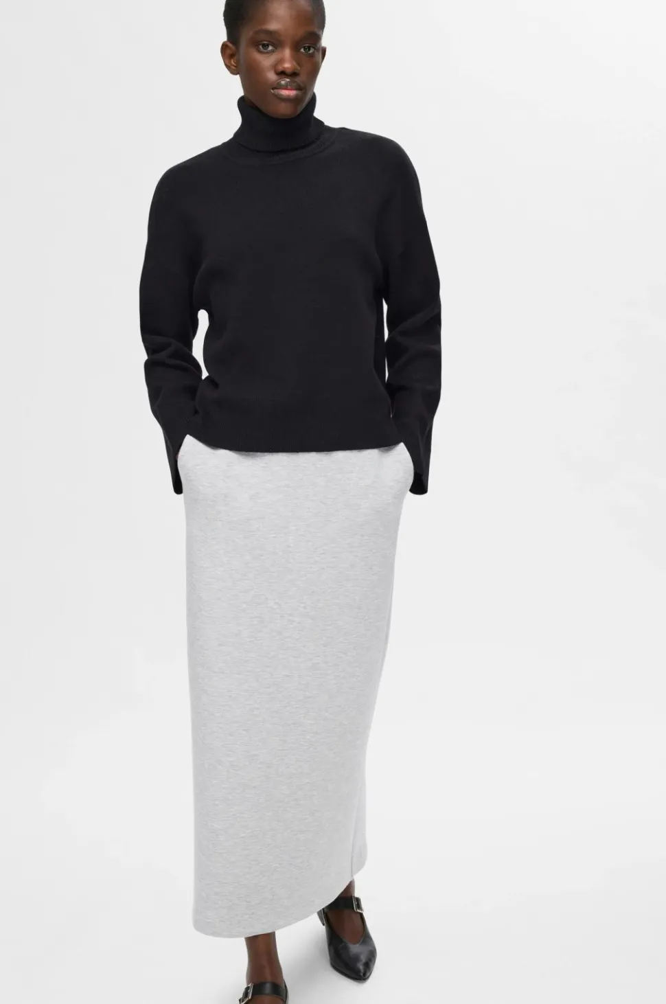 Selected FEMME Nederdel slfJamila HW Midi Skirt