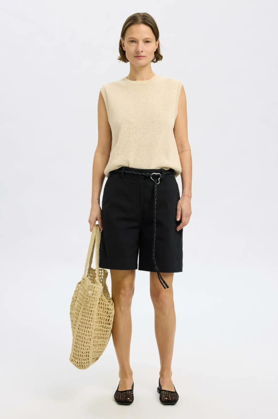 Selected FEMME Shorts slfVienna HW Wide Shorts
