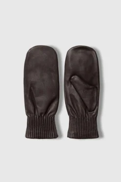 Selected FEMME Tommelhandsker slfOlga Padded Leather Mittens