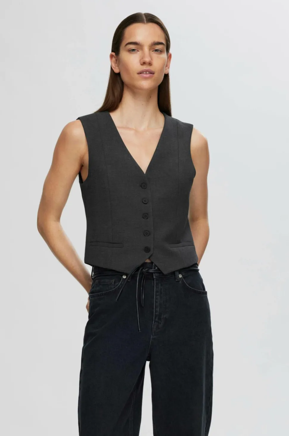 Selected FEMME Vest slFrita Vest Dgm