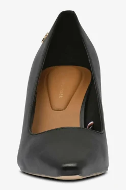 Tommy Hilfiger Højhælet sko TH Logo Leather Pump Slanted HL