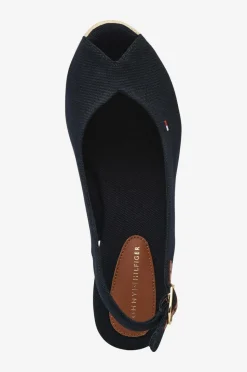 Tommy Hilfiger Sandal med hæl Flag Mid Wedge Espad Slingback