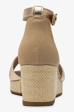Tommy Hilfiger Sandaler med hæl Flag Metallic Mid Wedge Espad