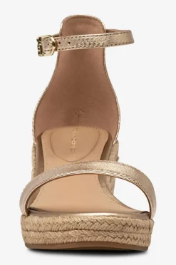 Tommy Hilfiger Sandaler med hæl TH Metallic Mid Wedge Espadrille