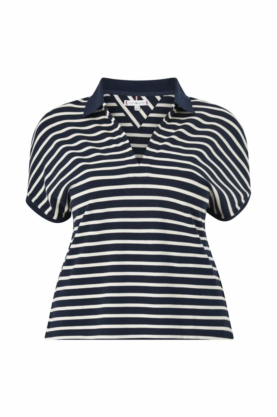 Tommy Hilfiger Curve Top Crv Lyocell Open-NK Polo SS