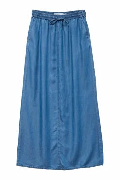 Vero Moda Maxi nederdel vmFleur MR Long Slit Tencelskirt