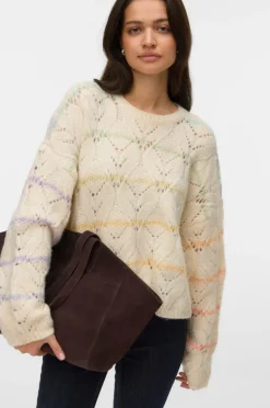Vero Moda Pullover vmNew Hatty LS O-n Stitch Pullover
